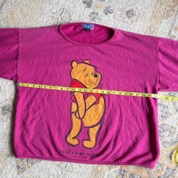 Vintage Disney Pink Winnie the Pooh long sleeve sweatshirt size L\XL - Picture 4 of 9